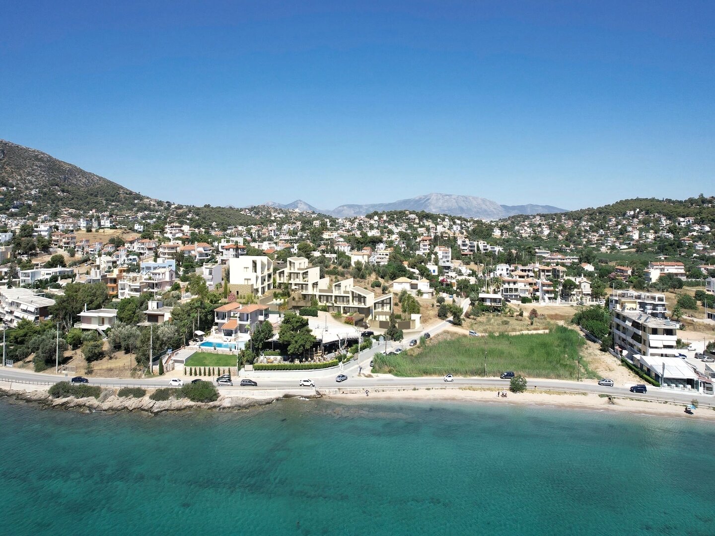 Porto Rafti marina panoramic view