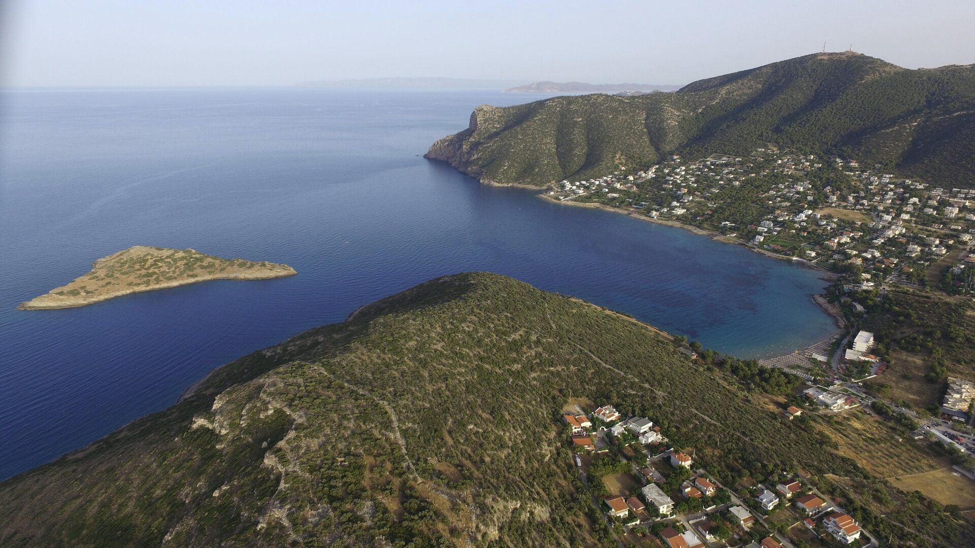 Porto Rafti drone aerial photography